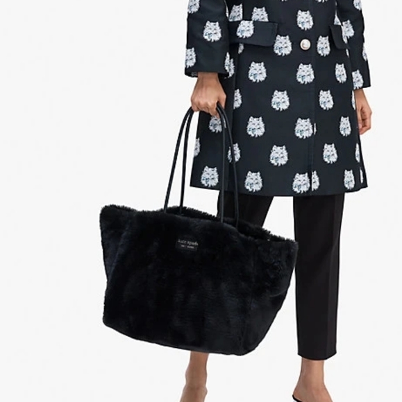 kate spade Handbags - KATE SPADE Everything Large Faux Fur Tote